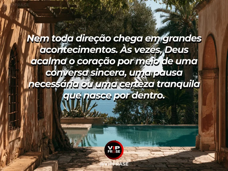 Mensagem sobre Deus com janela aberta para natureza tranquila em manhã clara.