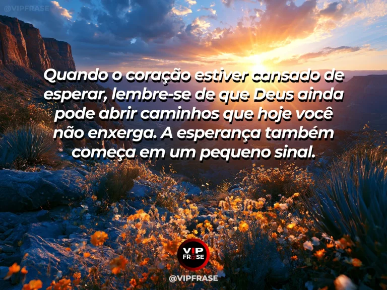 Mensagem sobre Deus com amanhecer vibrante sobre campo florido.
