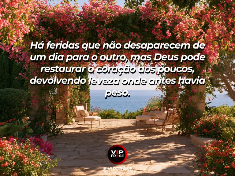 Mensagem sobre Deus restaurar o coração com flores de lótus em lago luminoso.