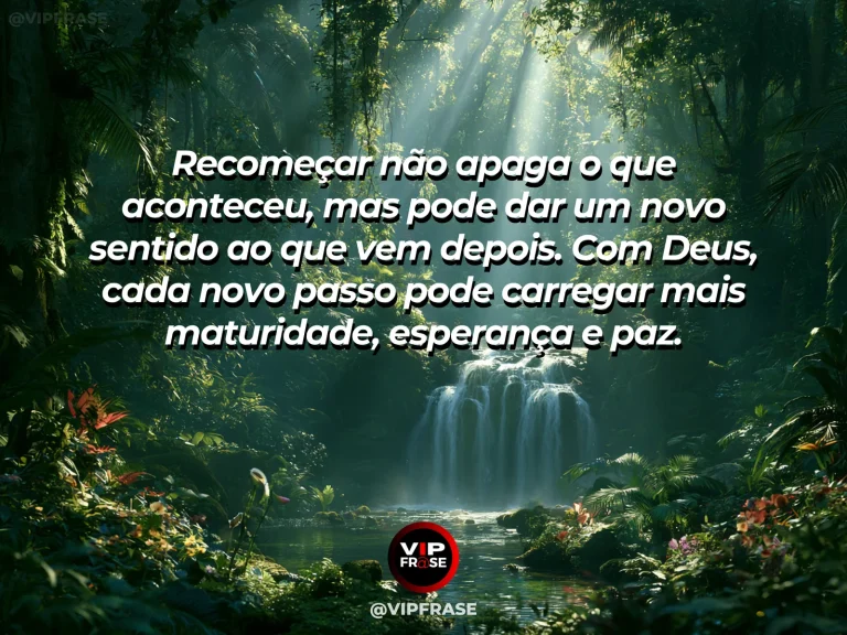 Mensagem sobre Deus com brotos verdes surgindo depois da chuva.