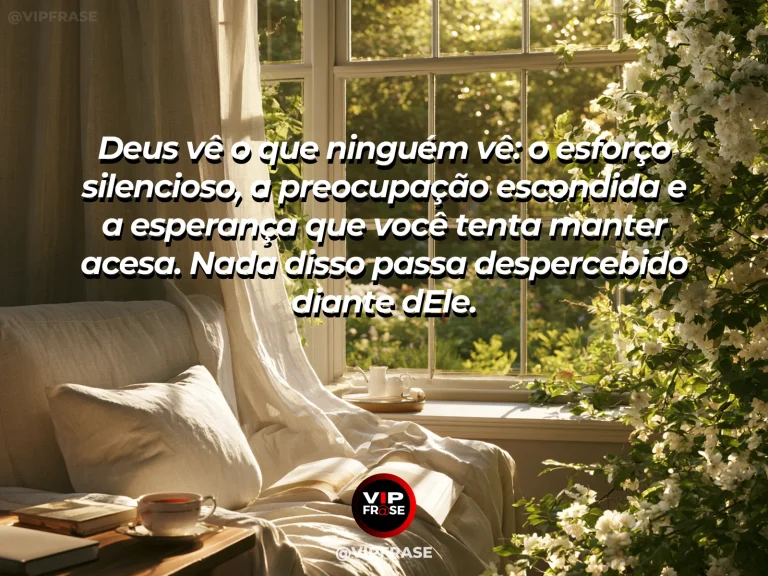 Mensagem de acolhimento com Deus, em ambiente iluminado e aconchegante.