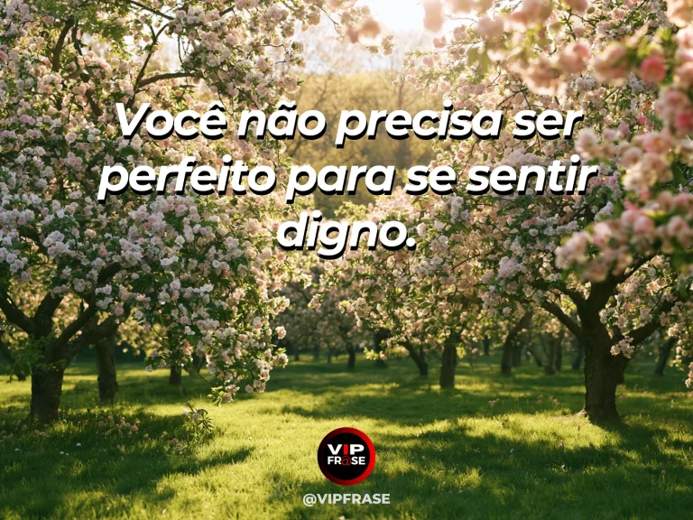 Frase de autoestima sobre dignity without perfection, com wildflowers blooming imperfectly in sunlight