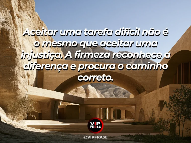 Frase de força sobre discernir o que suportar, com muralha antiga protegendo jardim florido em meio a montanhas.