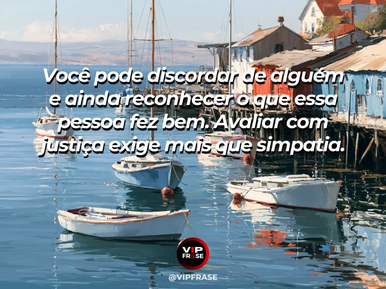 Frase de sabedoria sobre imparcialidade diante de divergências, com duas árvores de espécies diferentes crescendo lado a lado em jardim.
