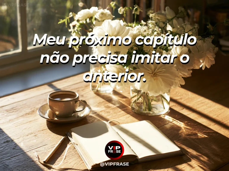 Mensagem de recomeço sobre criar uma etapa diferente da anterior, em livro aberto de páginas em branco próximo a um pomar luminoso.