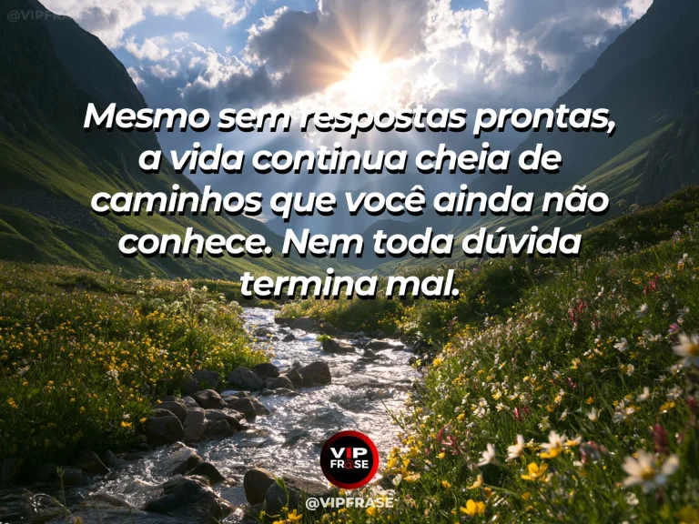 Vale com neblina se dissipando e caminhos surgindo, simbolizando esperança diante da incerteza.