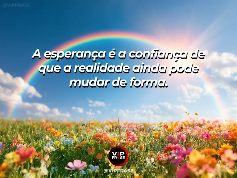 Frase de esperança com paisagem mudando da chuva para o sol sobre campos verdes.