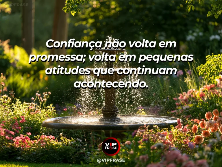 Frase de esperança com ponte de madeira restaurada atravessando jardim e riacho.