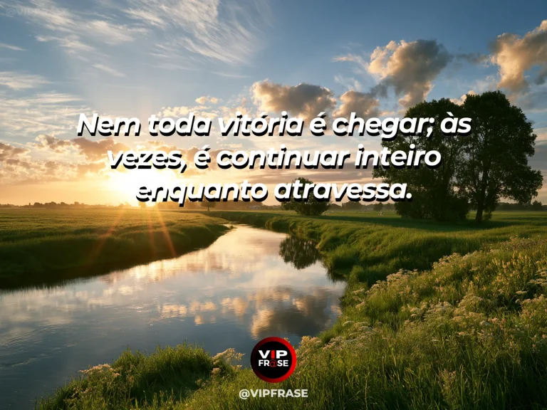 Frase de esperança com ponte firme atravessando um rio entre montanhas verdes.