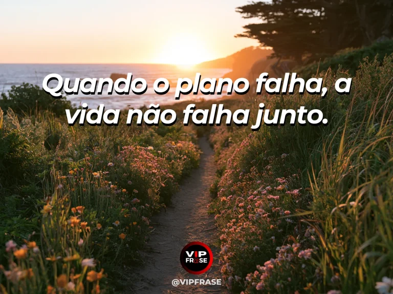 Frase de esperança com estrada interrompida dando lugar a um caminho florido em outra direção.