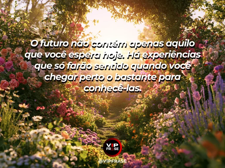 Mensagem de esperança com jardim secreto exuberante se revelando atrás de uma passagem de pedra