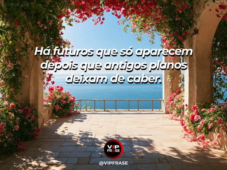 Frase de esperança com passagem estreita se abrindo para um vale amplo e florido.