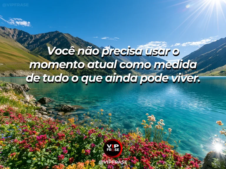 Frase de esperança com vista ampla de um vale e diversas montanhas surgindo ao longe.