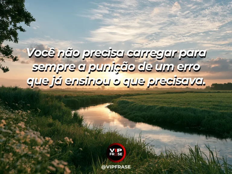 Frase de esperança com pétalas sendo levadas por um riacho cristalino entre flores.