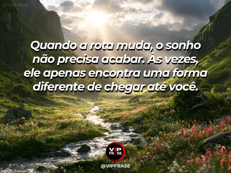 Rio turquesa visto de cima mudando de curso, representando esperança diante de mudanças de planos.