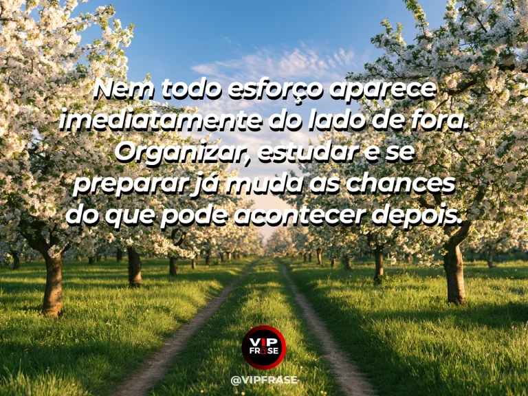 Mensagem de esperança com viveiro ensolarado com mudas organizadas em diferentes etapas de crescimento