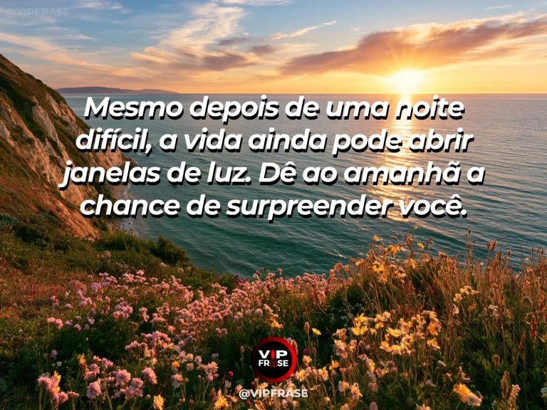 Amanhecer dourado sobre falésias e mar azul, simbolizando esperança e um novo começo.