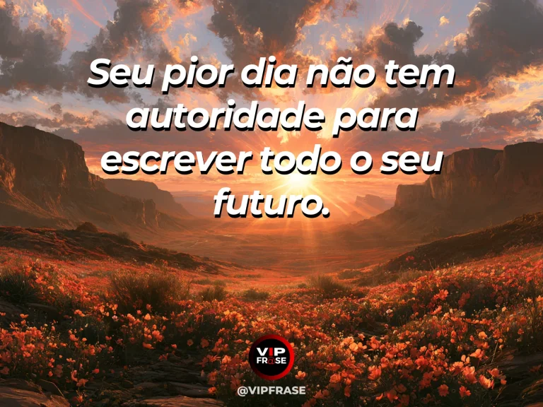 Frase de esperança com vale verde depois da tempestade, com luz dourada surgindo atrás das montanhas.