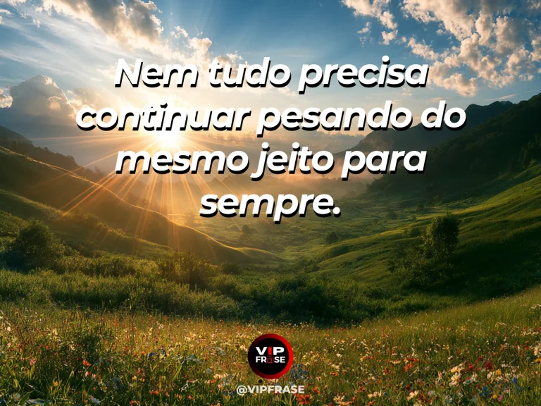 Frase de esperança com campo luminoso depois da neblina, com flores balançando ao vento.