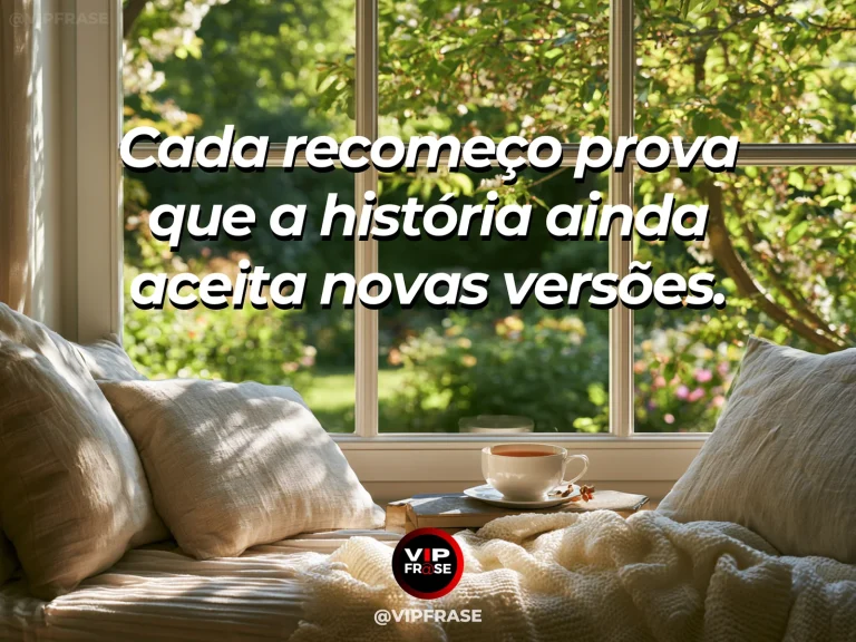 Frase de esperança com caderno aberto diante de um jardim cheio de flores.