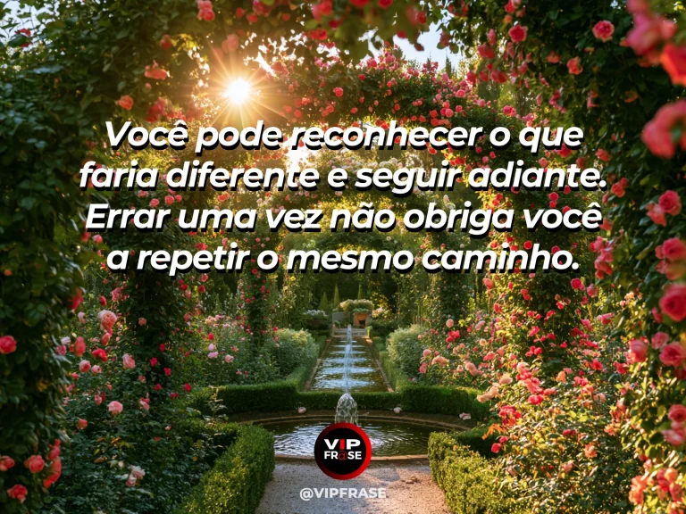 Bifurcação em jardim botânico, com uma nova trilha iluminada, representando uma mensagem de esperança.