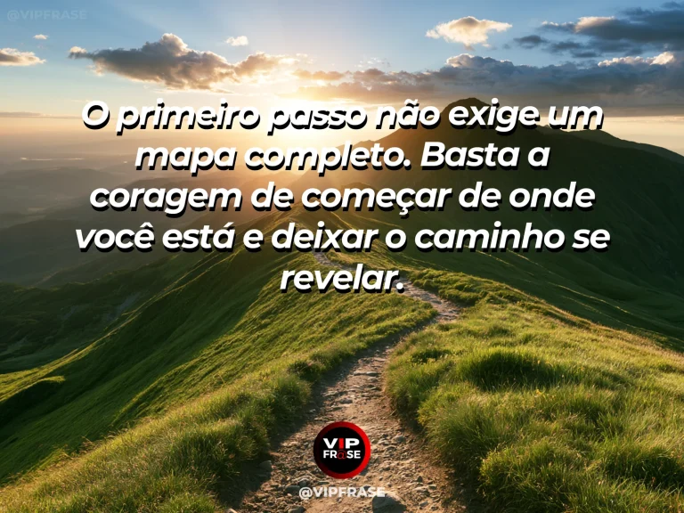 Trilha costeira diante de um horizonte dourado, representando esperança e recomeço.