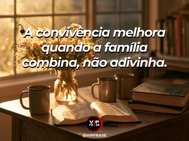 Mensagem sobre acordos familiares com mesa preparada para diálogo.