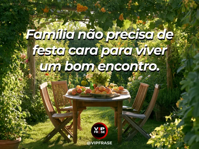 Mensagem sobre encontro simples em família com piquenique colorido.