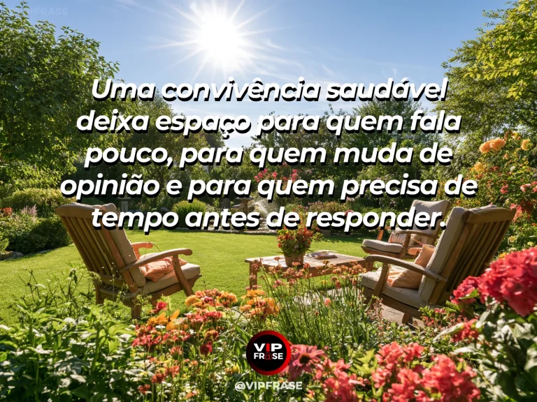 Frase sobre família e o direito de ser ouvido em casa, com cadeiras acolhedoras em círculo numa sala iluminada.