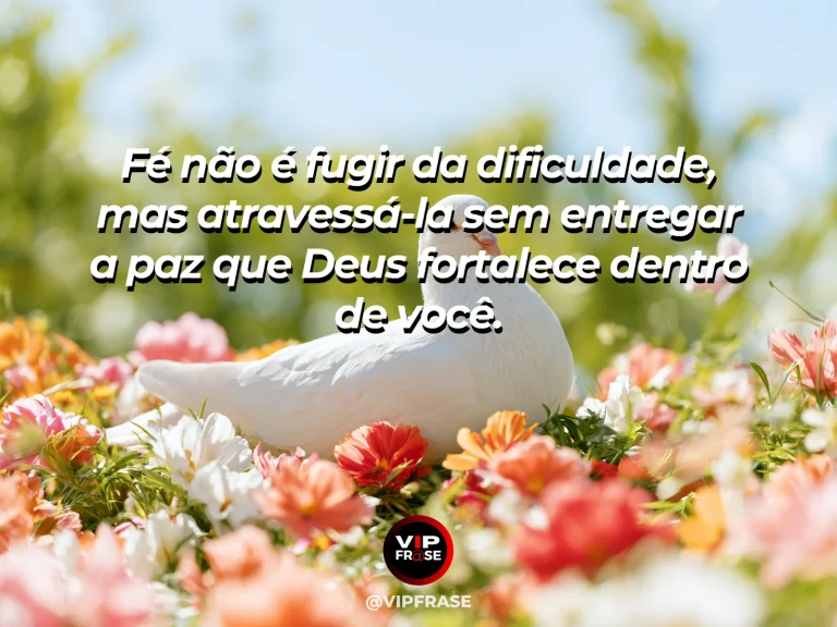 Mensagem de fé sobre fé e paz em meio às dificuldades, com enseada protegida entre rochas com o oceano agitado além.