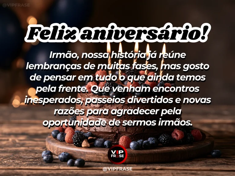 Mensagem de aniversário para irmão sobre gratidao, com decoração de aniversário.