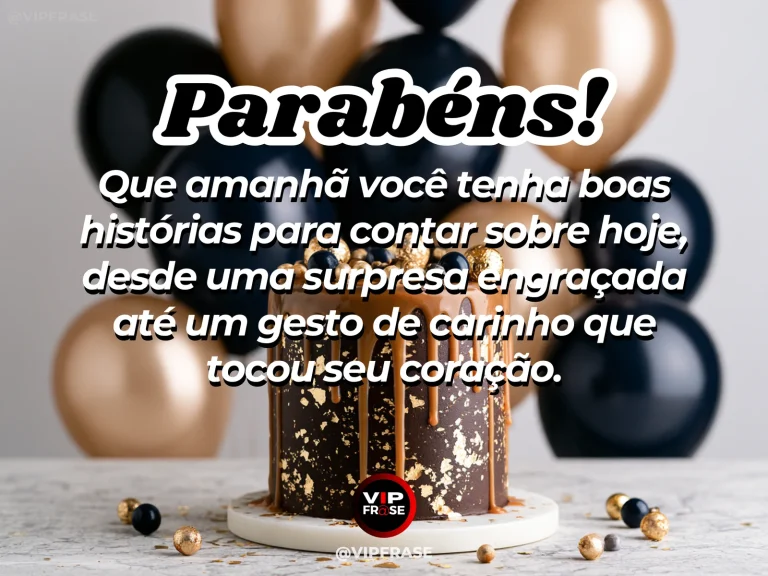 Mensagem de aniversário para WhatsApp sobre alegria, com birthday polaroid photos blank side up.