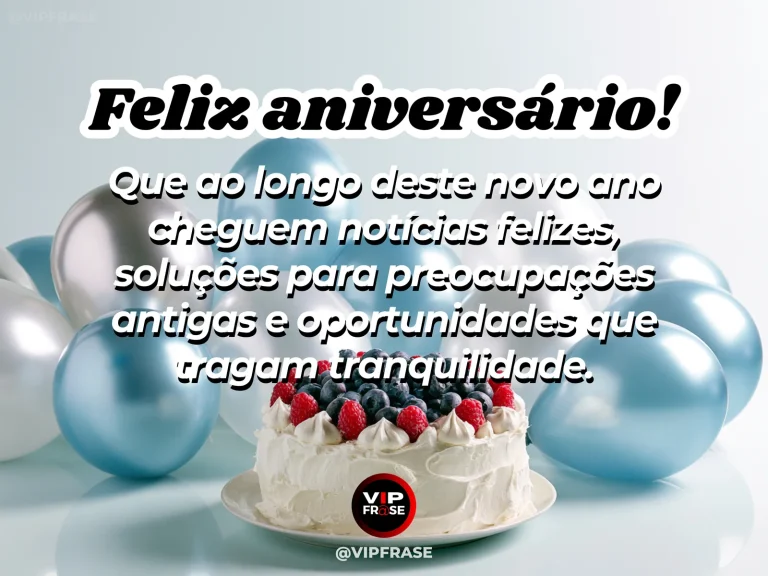 Mensagem de aniversário sobre esperança, com envelope e flores.