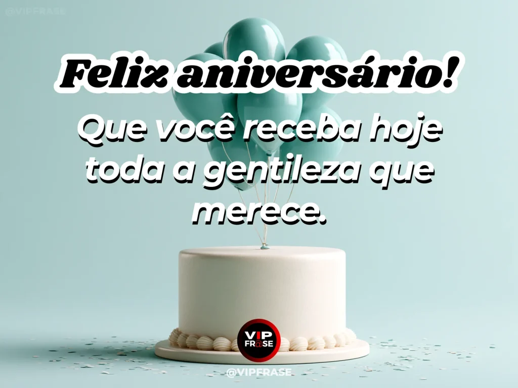 Mensagem de aniversário sobre carinho, com buquê delicado.