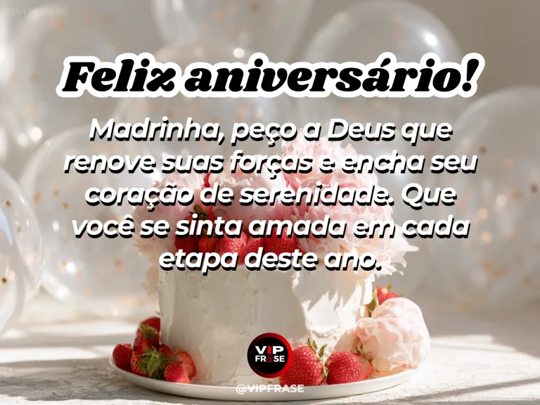 Mensagem de aniversário para madrinha sobre oracao, com azure sky with luminous white blossoms and green leaves.