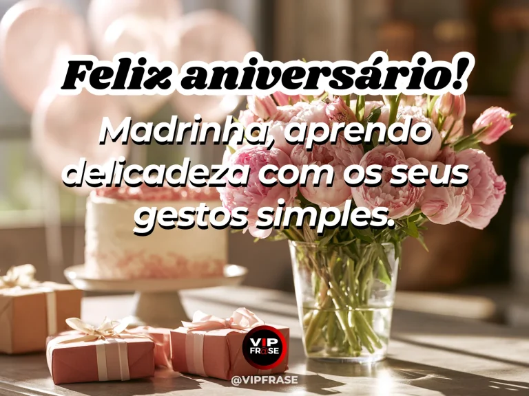 Mensagem de aniversário para madrinha sobre sabedoria, com delicate wildflowers in morning sunshine.