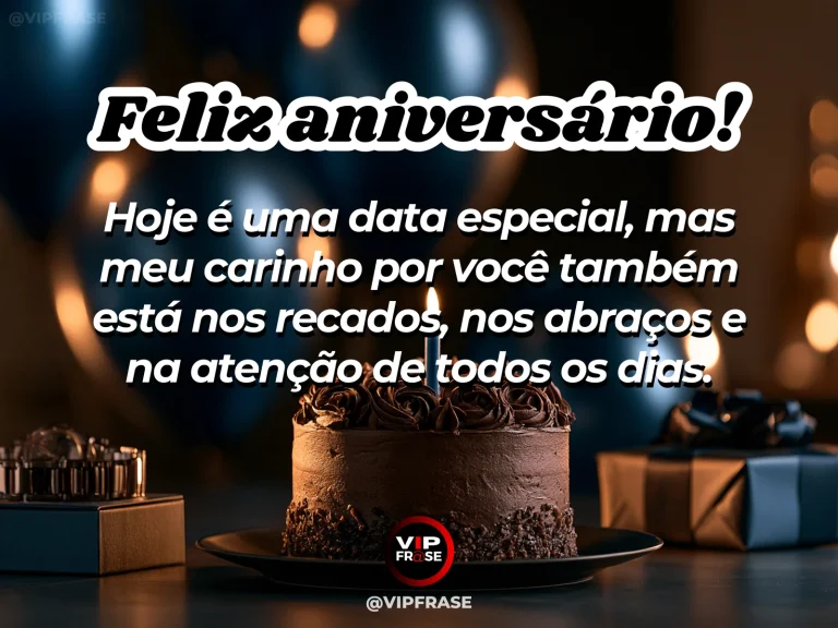 Mensagem de aniversário para namorado sobre carinho, com sacada florida diante da cidade.