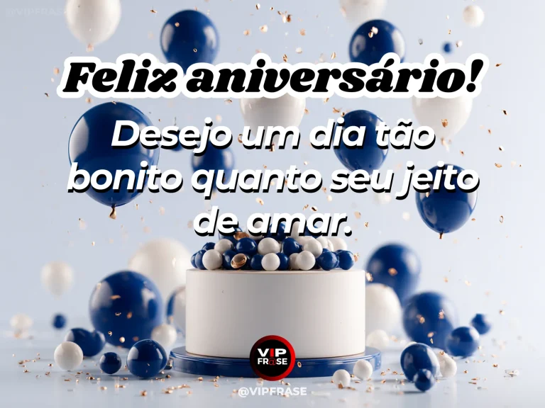 Mensagem de aniversário para namorado sobre amor, com arco florido em caminho ensolarado.