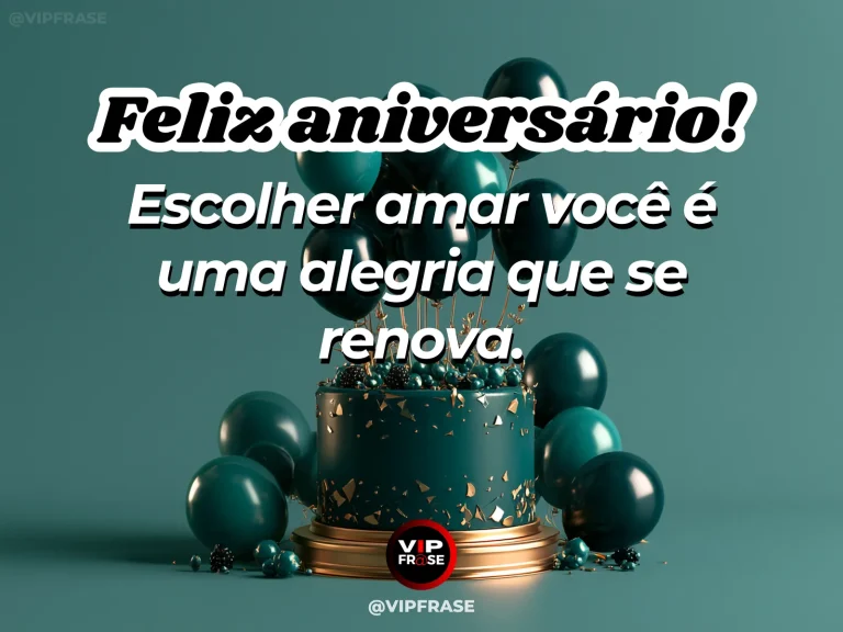 Mensagem de aniversário para namorado sobre amor, com alameda de cerejeiras.