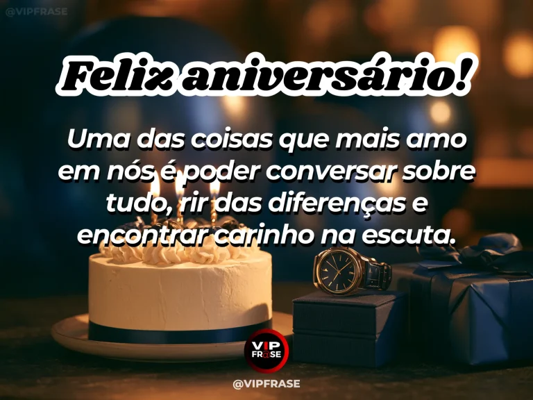 Mensagem de aniversário para namorado sobre amor, com chá da tarde em varanda florida.