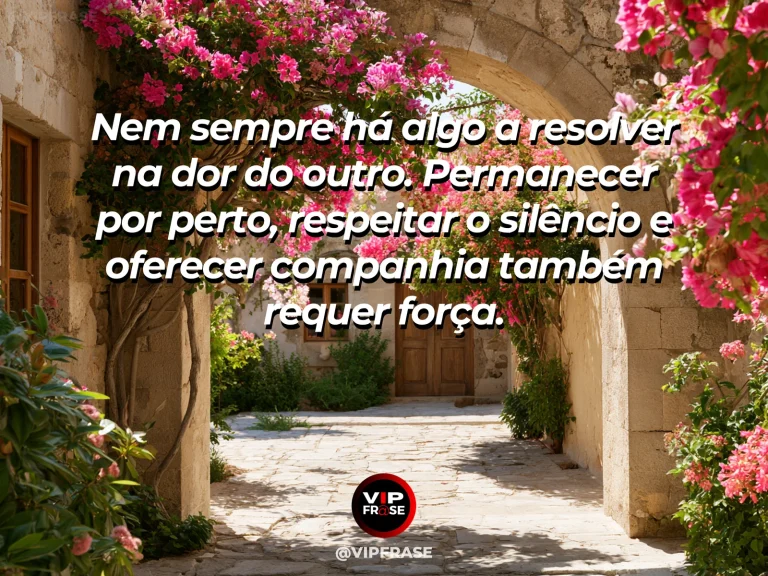 Mensagem de força sobre força para sustentar uma presença, com ponte de pedra entre abrigos em duas montanhas.