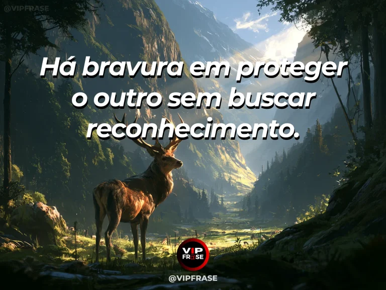 Arte com frase sobre coragem e protecao sem reconhecimento, ilustrada por old tree sheltering young saplings on a high cliff from mountain winds.