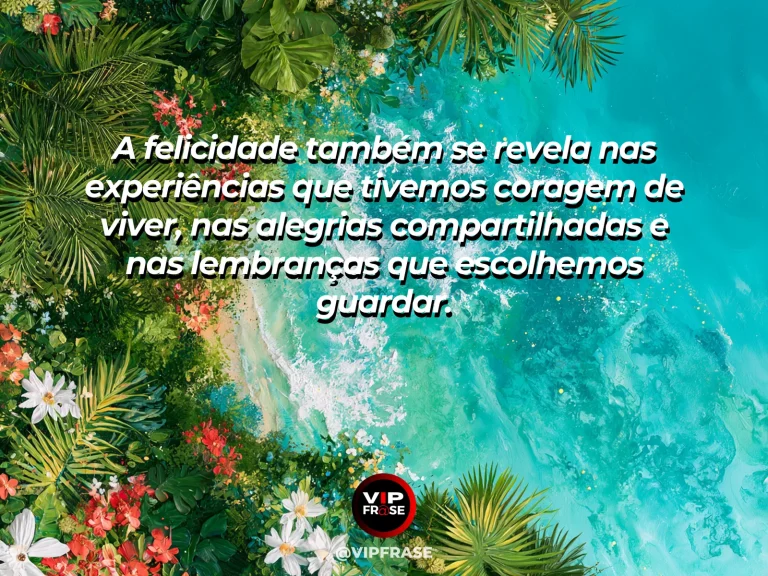 Arte com frase sobre felicidade e a felicidade de uma historia vivida, com sunset valley with winding footpath among vivid flowers.