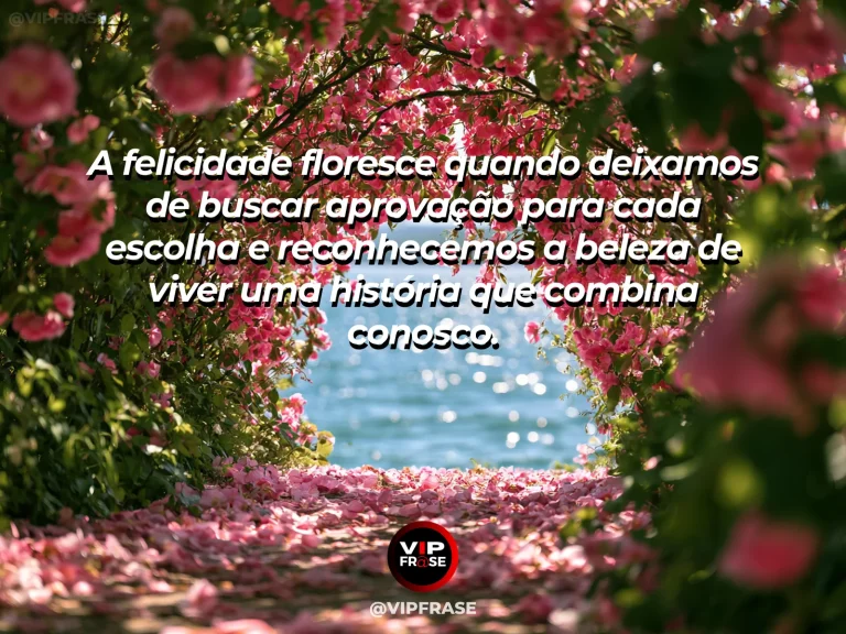Arte com frase sobre felicidade e a liberdade de viver a propria alegria, com open turquoise garden gate facing magnificent coastal flowers.