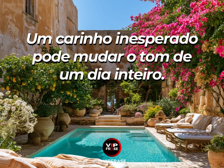 Frase sobre felicidade em cenário de pink roses glowing in a sunny secret garden.