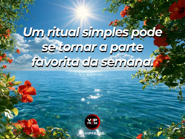 Frase sobre felicidade em cenário de morning tea and flowers on garden balcony in warm sunshine.