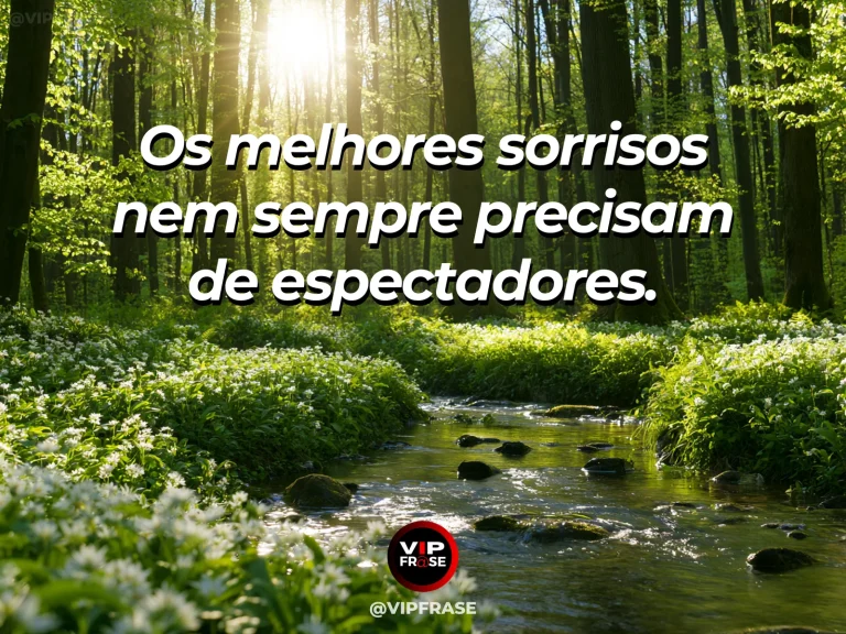 Arte com frase sobre felicidade e felicidade sem plateia, com quiet botanical garden with sunlit flowers.