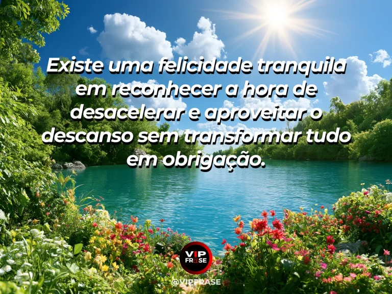Frase sobre felicidade com inviting peaceful shaded veranda with floral cushions and sunset valley.