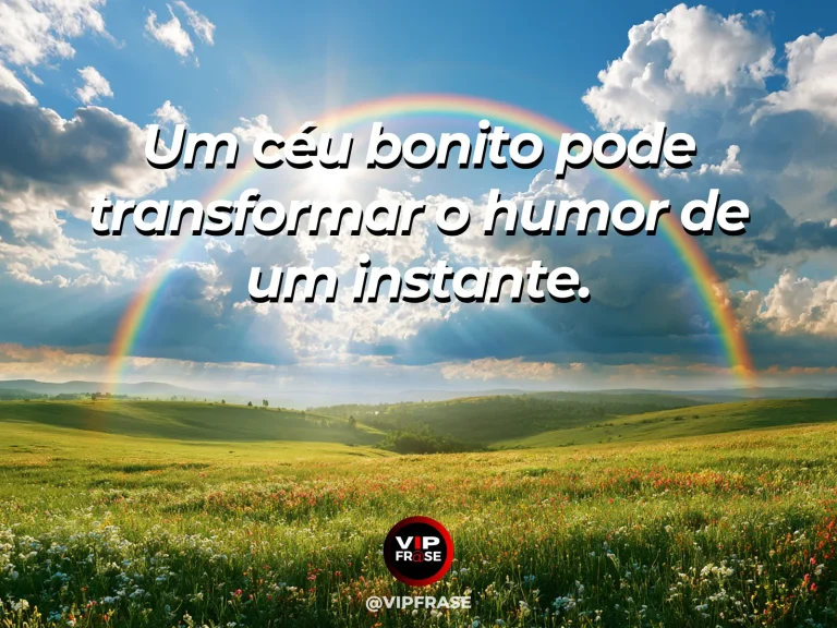 Frase sobre felicidade com brilliant pastel clouds over flowered mountain lake at sunrise.