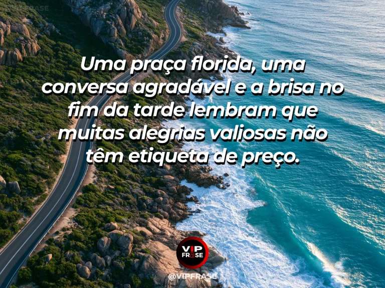 Frase sobre felicidade em cenário de public rose garden in golden afternoon sunlight.